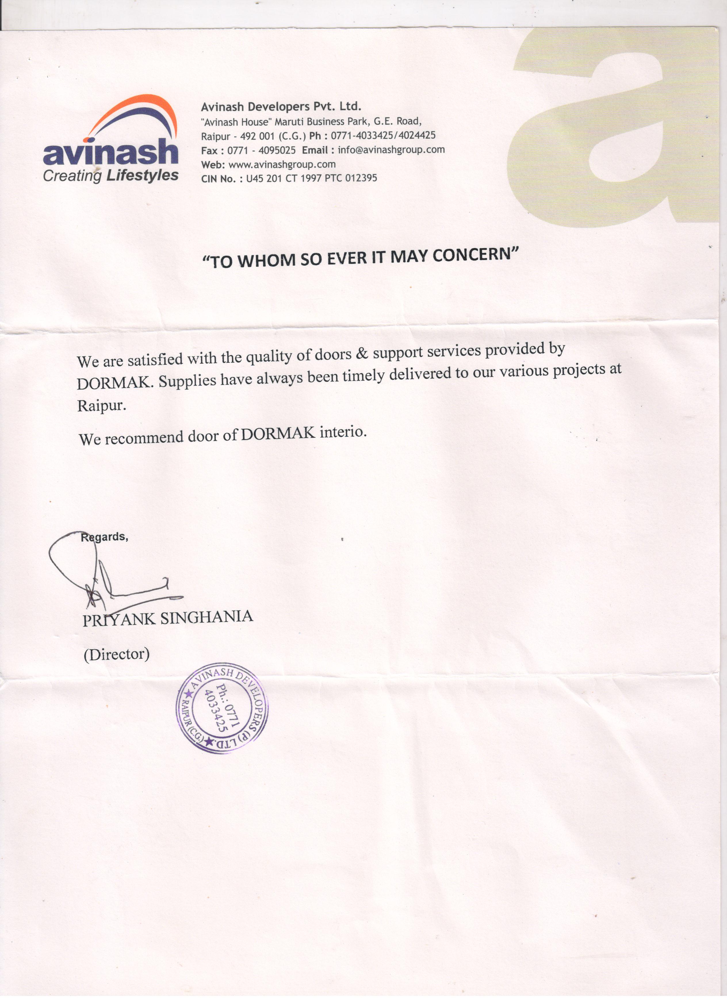 Avinash Creating Life Style